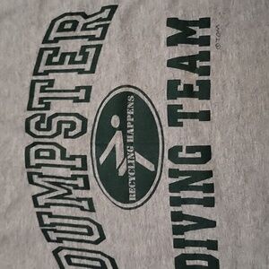 "Dumpster Diving" T-shirt Gray Med